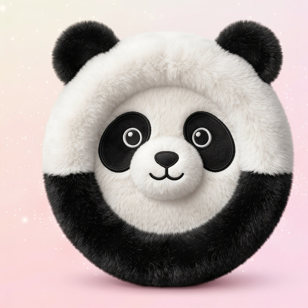 Lenkradbezug für Kinder – Kuschel-Lenkrad Panda aus Plüsch für Kinderauto und HORI Racing Wheel | NanaBande